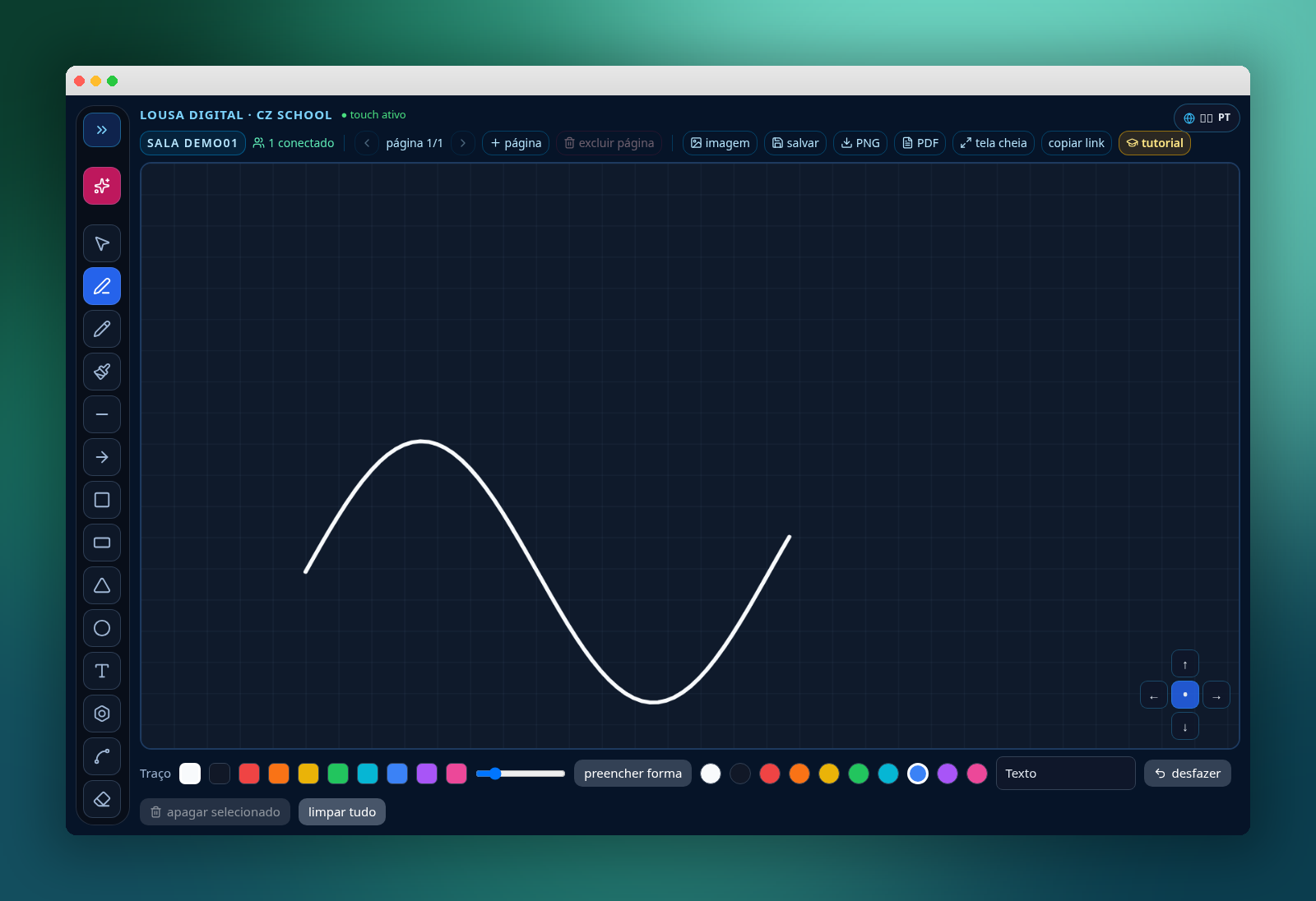 CZ School — Interactive Digital Board screen